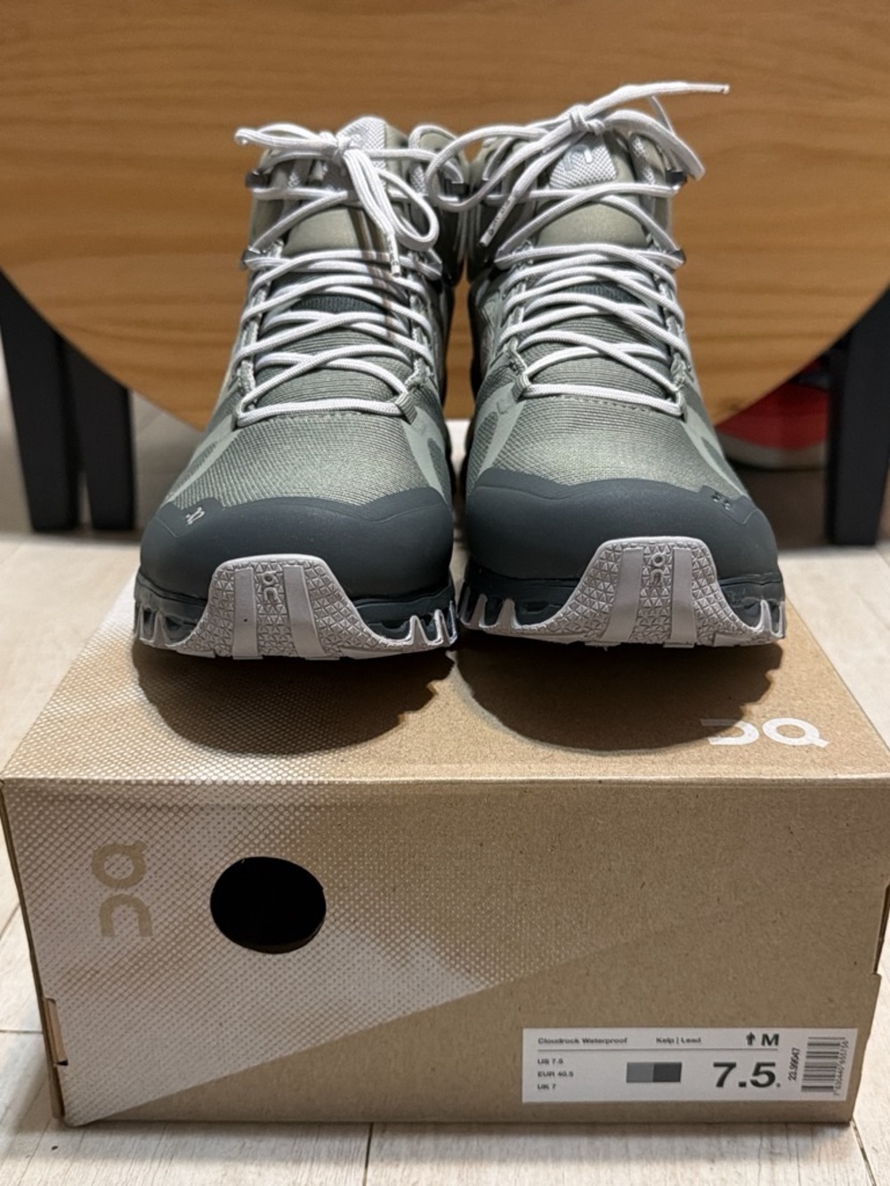 On Running Men’s Cloudrock Waterproof Boots - Olive and Gray